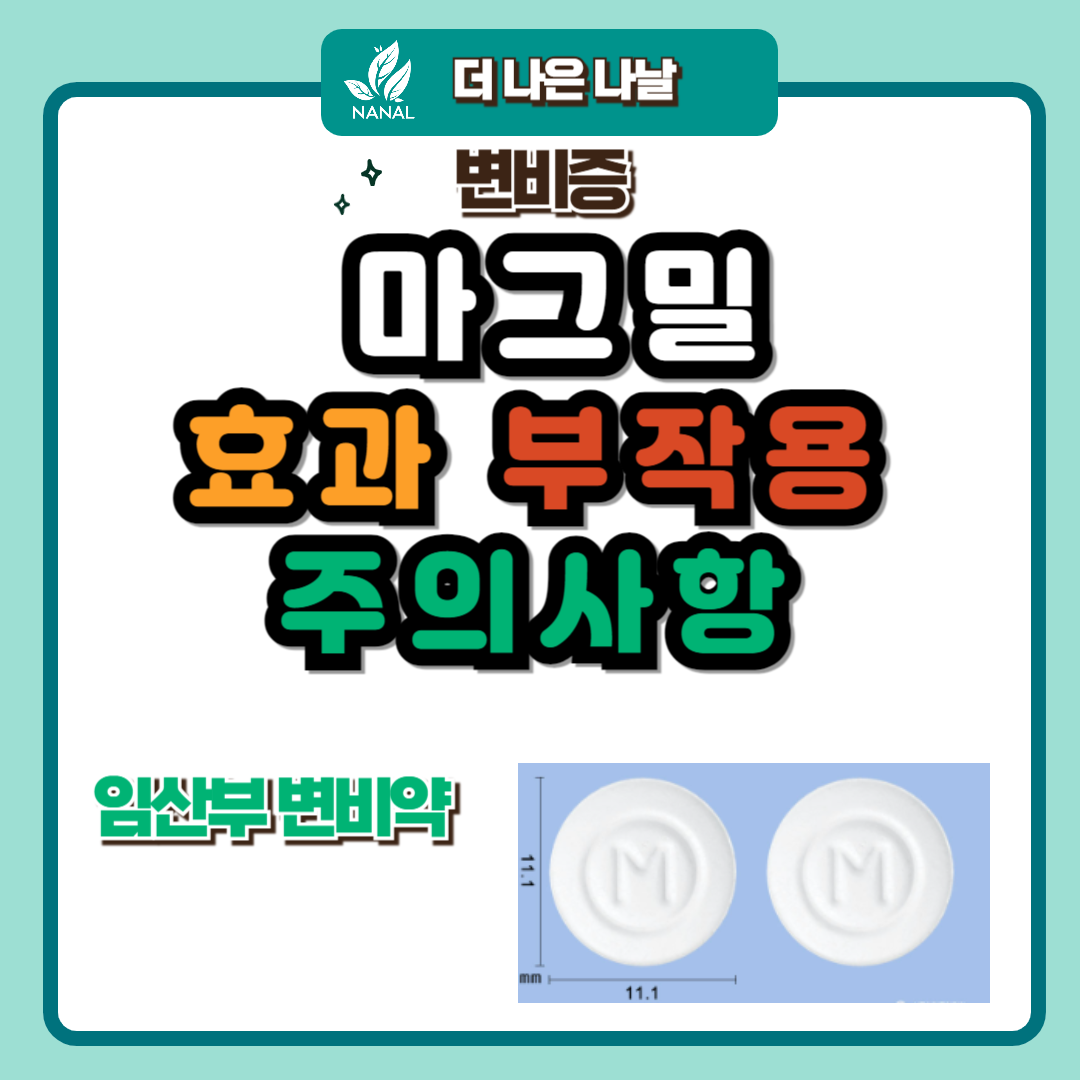 임산부 변비약 마그밀 마그밀에스 효과 부작용 주의사항
