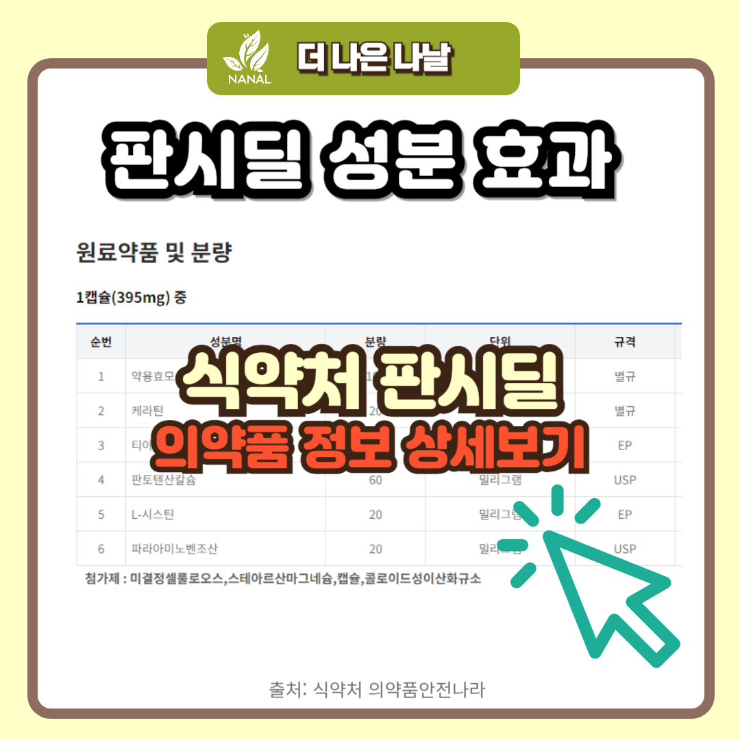 판시딜 성분 효과