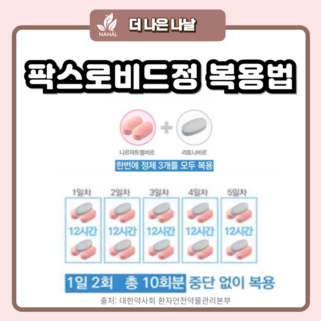 팍스로비드 복용법