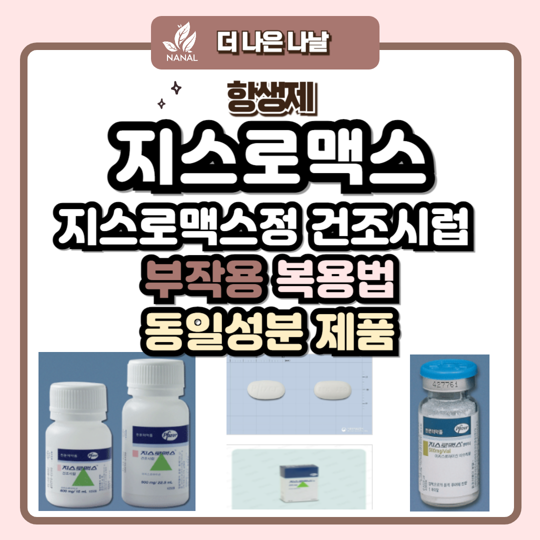 지스로맥스 정 지스로맥스건조시럽 부작용 복용법