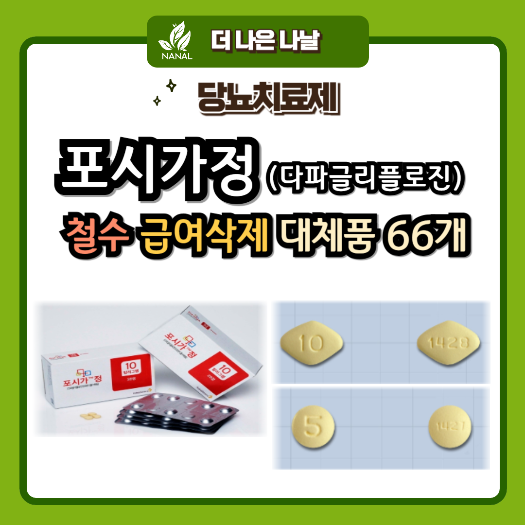포시가정 철수 급여삭제 대체품 66개 효능 부작용