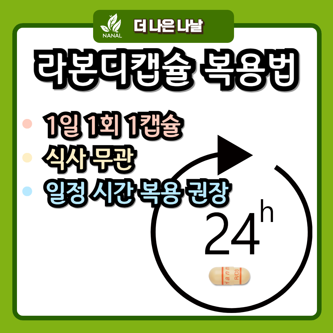 라본디캡슐 복용법