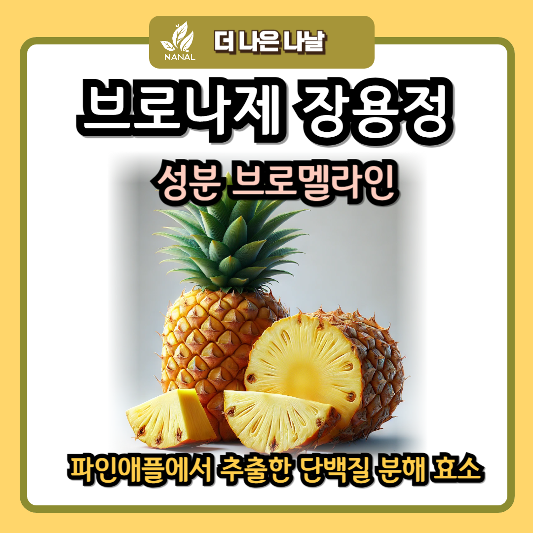 브로나제 장용정 성분 브로멜라인