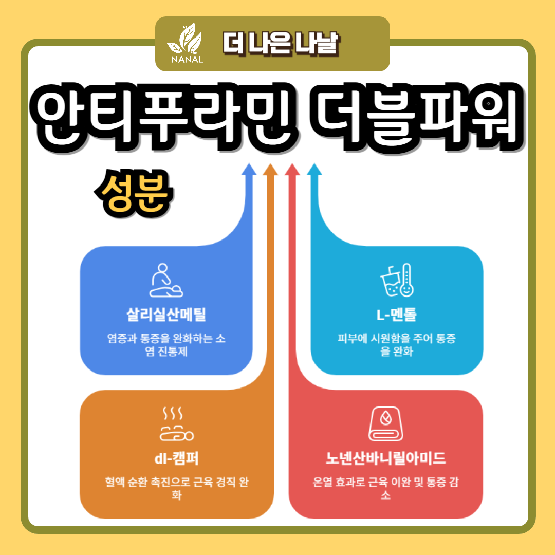 안티푸라민 더블파워 파스 성분
