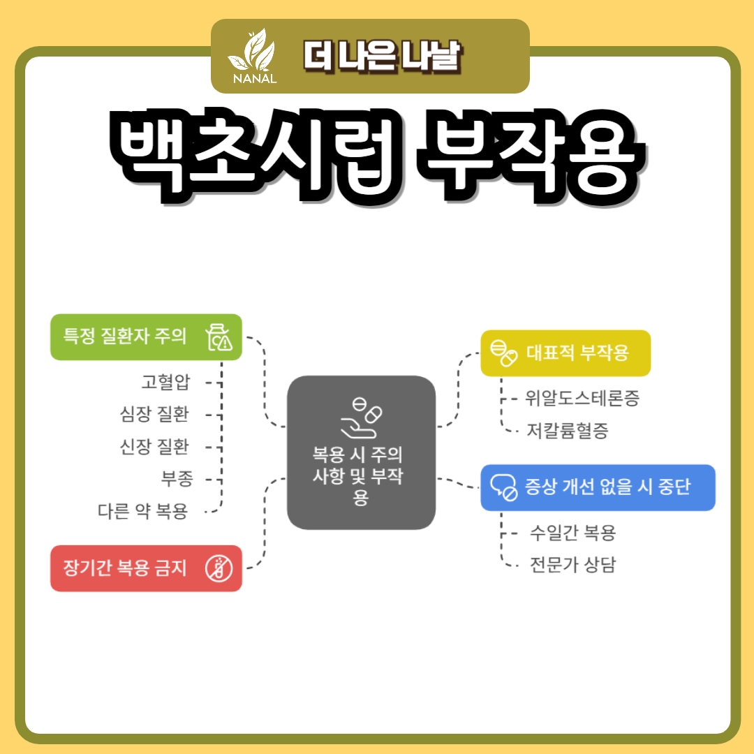 백초시럽 부작용
